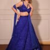 Electric Blue Sequined Embroidered Lehenga